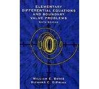 Elementary Differential Equations and Boundary Value Problems