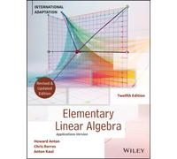 Elementary Linear Algebra, Application Version, International Adaptation, Revised Edition