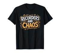 Elementary Music Teacher Recorders Chaos Classroom Identity T-Shirt