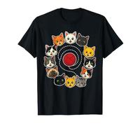 Elementary School Cute Cat Faces Circle Classroom Art T-Shirt