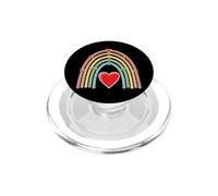 Elementary School Cute Rainbow Hearts Dots Kids Design PopSockets PopGrip for MagSafe