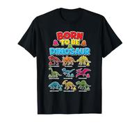 Elementary School Kids Born to Be A Dinosaur T Rex Fossil T-Shirt