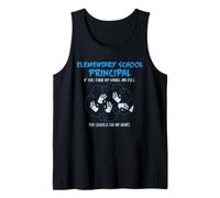 Elementary School Principal Hands Full Heart Leadership Tank Top