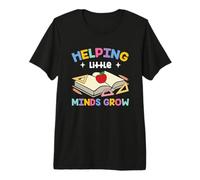 Elementary School Teacher Cute Helping Little Minds Grow Premium T-Shirt