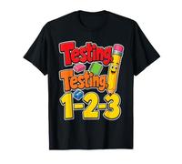 Elementary School Testing Testing 1-2-3 Test Day Kids T-Shirt