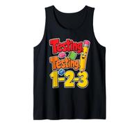 Elementary School Testing Testing 1-2-3 Test Day Kids Tank Top