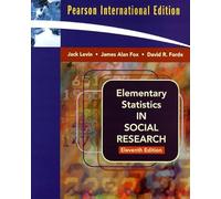 Elementary Statistics in Social Research: International Edition