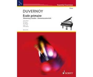 Elementary Studies op. 176 piano (easy) Duvernoy Schott Music Saddle-wire stitch