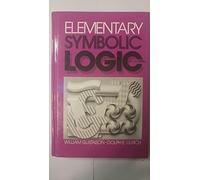 Elementary Symbolic Logic