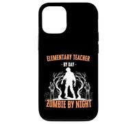 Elementary Teacher by Day Zombie by Night Funny Halloween Case for iPhone 12/12 Pro