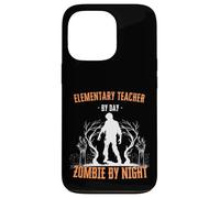 Elementary Teacher by Day Zombie by Night Funny Halloween Case for iPhone 13 Pro