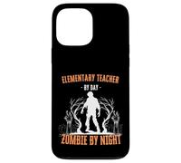 Elementary Teacher by Day Zombie by Night Funny Halloween Case for iPhone 13 Pro Max