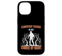 Elementary Teacher by Day Zombie by Night Funny Halloween Case for iPhone 14