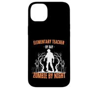 Elementary Teacher by Day Zombie by Night Funny Halloween Case for iPhone 14 Plus