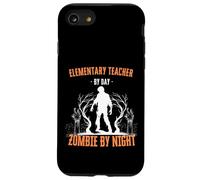 Elementary Teacher by Day Zombie by Night Funny Halloween Case for iPhone SE (2020) / 7/8
