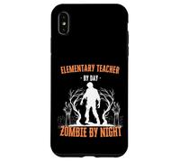 Elementary Teacher by Day Zombie by Night Funny Halloween Case for iPhone XS Max