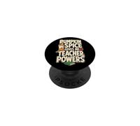 Elementary Teacher Gift Pumpkin Spice Gives Me Powers Fall PopSockets Adhesive PopGrip