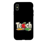 Elementary Teacher Gift Teach Cute Pencil Apple Classroom Case for iPhone X/XS