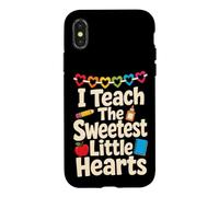 Elementary Teacher I Teach The Sweetest Little Hearts Case for iPhone X/XS
