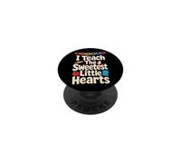 Elementary Teacher I Teach The Sweetest Little Hearts PopSockets Adhesive PopGrip