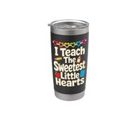 Elementary Teacher I Teach The Sweetest Little Hearts Stainless Steel Insulated Tumbler