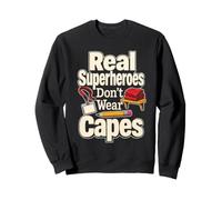 Elementary Teacher Real Superheroes Skip The Cape Gift Sweatshirt