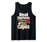 Elementary Teacher Real Superheroes Skip The Cape Gift Tank Top