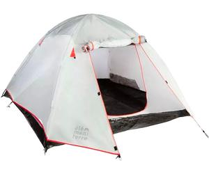 Elémenterre - 3-person tent - Ascou 3 Gris - Grey Grey one size