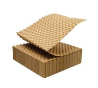 Elementree Paper Bubble Wrap Sheets for Packing, Moving, & Shipping - 12" x 12" x 250' - Eco-Friendly Kraft Bubble Paper - Recyclable Cushioning Wrap - Made in the USA (01913)