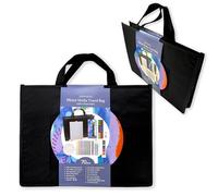 Elements 70 Pcs Mixed Media Art Set - Travel Bag and A-Frame Easel with Brushes, Pencils, Paints and Accessories - Complete Drawing and Painting Kit - Holiday Art Supplies and Season Gift List