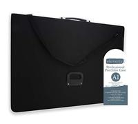 Elements A1 Artist Portfolio Case - Art Presentation Storage Bag Weather-Resistant Supply Portfolio with Shoulder Strap for Students & Professional Artists - (A1 35.1"x26"x1.7", Black)