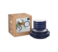 Elements Dark Blue 12 Piece Dinner Set -