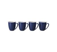 Elements Dark Blue Coffee Beakers/Mugs - Set Of 4 -
