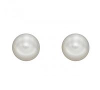 Elements Gold 7mm Pearl Stud Earrings GE2373W - Gold / Rhodium Plated / Pearl