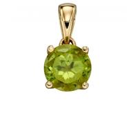 Elements Gold 9ct August Peridot Pendant GP2195 - Timeless Design | Acotis - 9 ct Gold / Stone