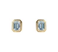 Elements Gold 9ct Gold Aquamarine Earrings GE2475T - Bold Statement | Acotis - 9ct Gold / Aquamarine