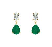 Elements Gold 9ct Gold Onyx Amethyst Earrings GE2476G - Signature Edition | - 9ct Gold / Onyx / Amethyst