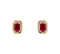 Elements Gold 9ct Gold Ruby Earrings GE2479R - Modern Style | Acotis Diamonds - 9ct Gold / Ruby