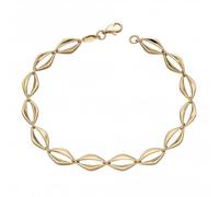 Elements Gold 9ct Open Eye Link Yellow Gold Bracelet GB487 - 9 ct Gold