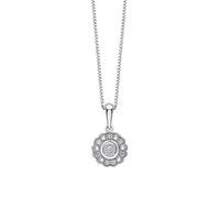 Elements Gold 9ct White Gold Diamond Pendant GP2352 - Bold Statement | Acotis