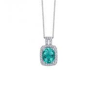 Elements Gold 9ct White Gold Fluorite Topaz Pendant GP2355T - Refined