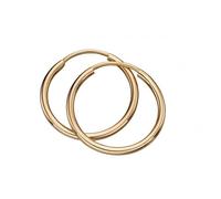 Elements Gold 9CT Yellow Gold 15mm Sleeper Hoops Earrings GE2216 - Timeless