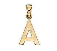 Elements Gold 9ct Yellow Gold A Pendant GP2200 - Timeless Design | Acotis - 9 ct Gold