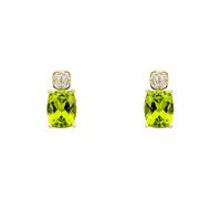 Elements Gold 9ct Yellow Gold Peridot Earrings GE2512G - Exclusive Design | - 9ct Gold / Peridot
