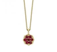 Elements Gold 9ct Yellow Gold Ruby Pendant GP2351R - Timeless Design | Acotis