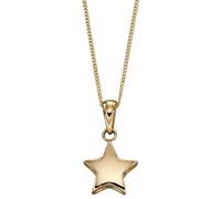 Elements Gold 9ct Yellow Gold Star Necklace