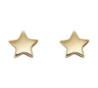 Elements Gold 9ct Yellow Gold Star Stud Earrings