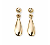 Elements Gold GE2067 Plain Teardrop Earrings