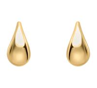Elements Gold GE2470 Plain Teardrop Stud Earrings in 9ct Gold