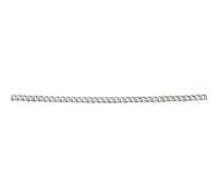 Elements Gold GN200 0.6mm Curb Chain 46cm in 9ct White Gold